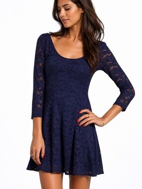 free people blue lace dress Free People main image 0
